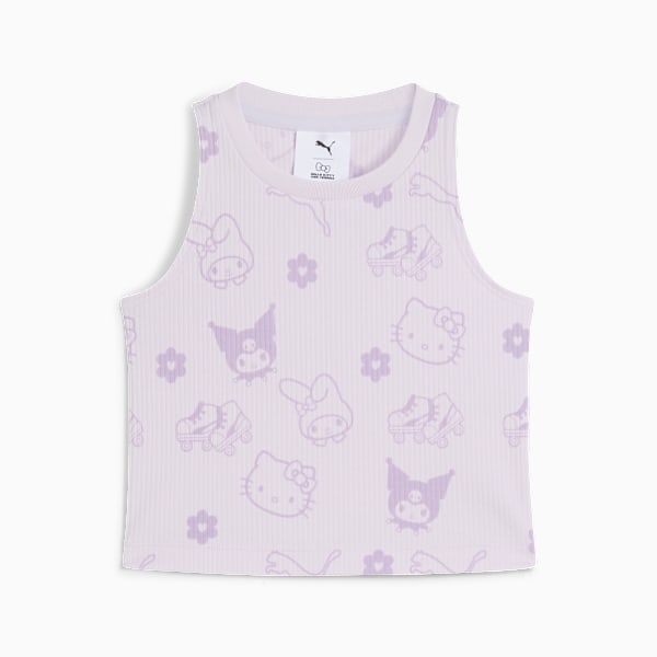 Playera para niñas PUMA x HELLO KITTY Rib, Lilac Frost, large-MEX