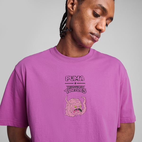 PUMA X Teenage Mutant Ninja Turtles Relaxed Graphic Tee Men, Wild Berry, large-MEX