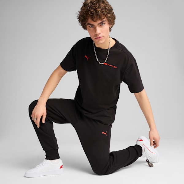 F1 ESS+ Relaxed Graphic Tee Men, PUMA Black, large-MEX