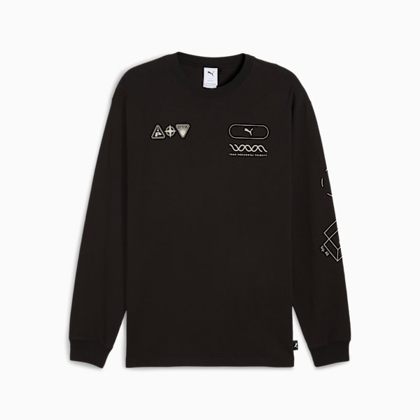 House Of Graphics Celerity Long Sleeve Top Men, PUMA Black, large-ZAF