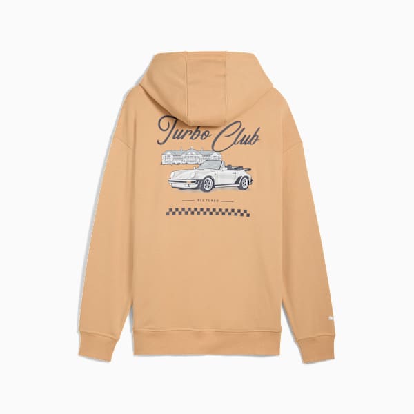 Porsche Legacy Graphic Hoodie Men, Warm Beige, large-ZAF