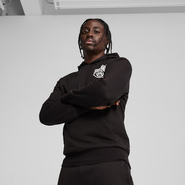 Posterize Basketball Hoodie Men, PUMA Black, large-MEX