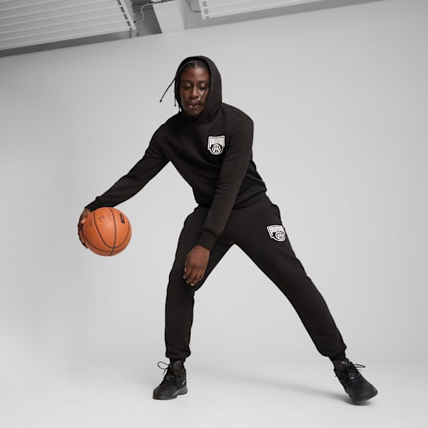 Posterize Basketball Hoodie Men, PUMA Black, large-MEX