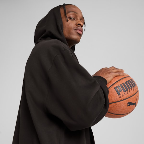 Jaws Core Basketball Hoodie Men, PUMA Black, large-MEX