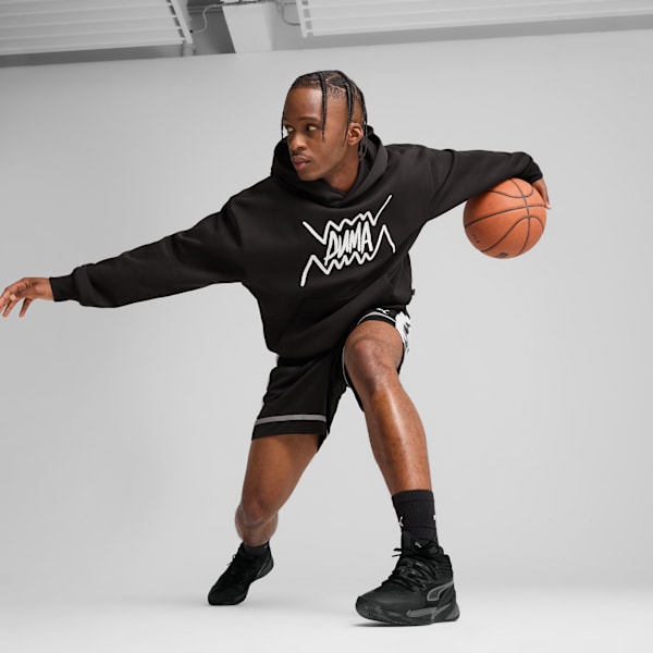 Jaws Core Basketball Hoodie Men, PUMA Black, large-MEX