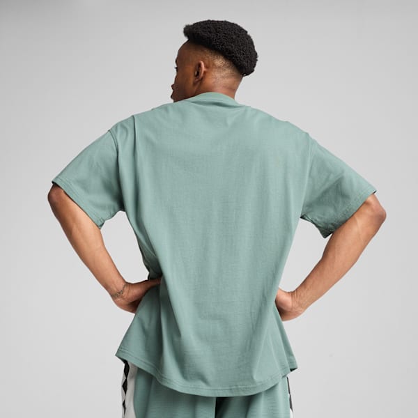 Playera de básquebol Jaws Core para hombre, Green Moon, large-MEX