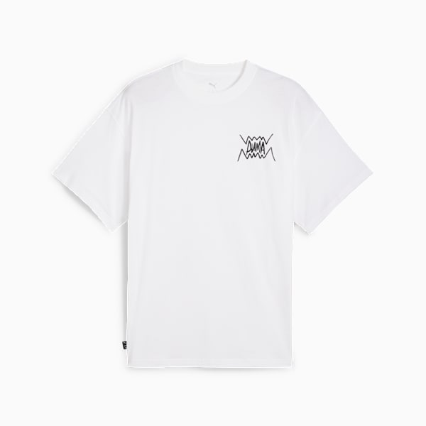 Remera de básquet Jaws Core para hombre, PUMA White, large-ARG
