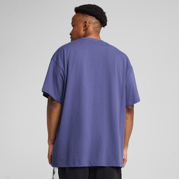 Remera de básquet Jaws Core para hombre, Blue Crystal, large-ARG