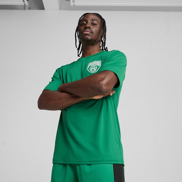 Remera de básquet Posterize para hombre, Archive Green, large-ARG