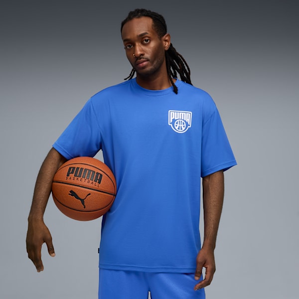 Remera de básquet Posterize para hombre, Mountain Blue, large-ARG