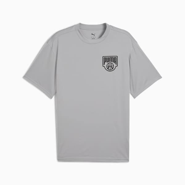 Remera de básquet Posterize para hombre, Gray Echo, large-ARG