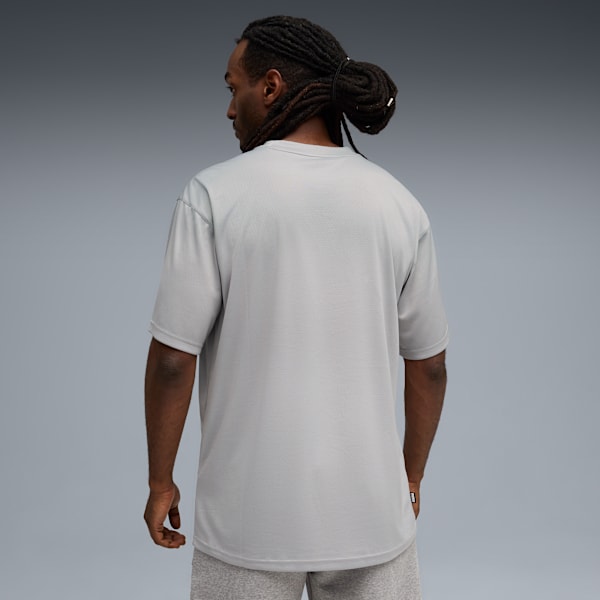 Remera de básquet Posterize para hombre, Gray Echo, large-ARG