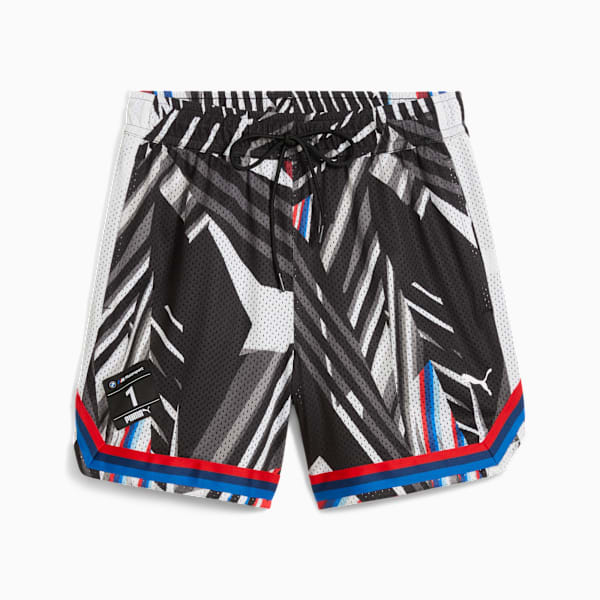 BMW M Motorsport All-over Print Shorts Men, PUMA Black-AOP, large-ZAF