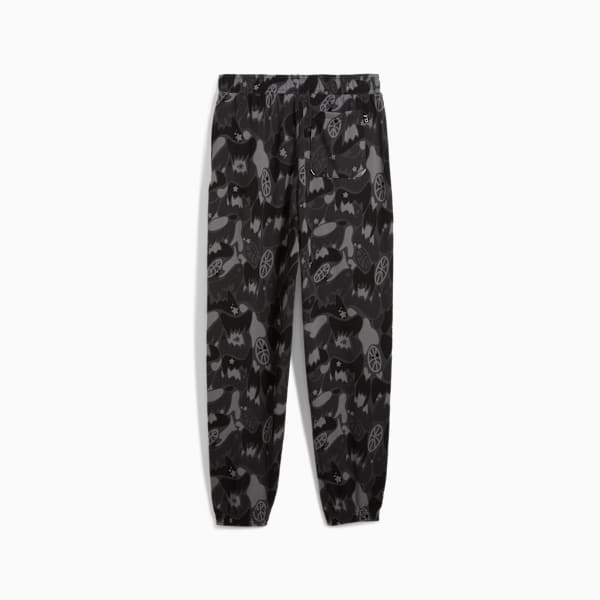 Pants de básquet Dress Code Camo para hombre, PUMA Black-AOP, large-MEX