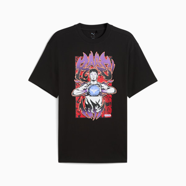 Melo Phoenix Basketball Tee Men, PUMA Black, large-MEX
