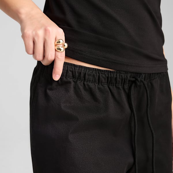 Wardrobe Essentials 14" Relaxed Woven Jorts Women, PUMA Black, large-ZAF