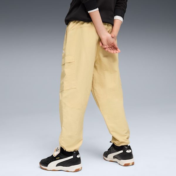 WARDROBE ESS Relaxed Woven Cargo Pants Youth, Pebble Path, large-ZAF