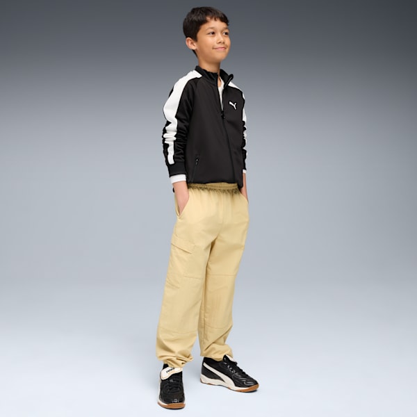 WARDROBE ESS Relaxed Woven Cargo Pants Youth, Pebble Path, large-ZAF