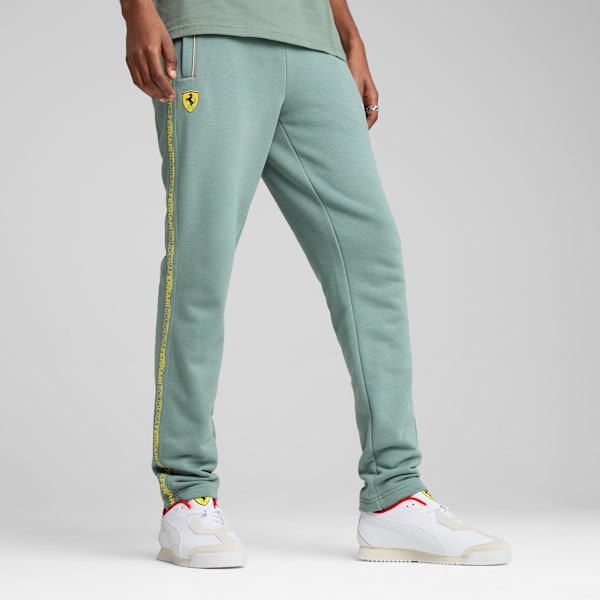 Scuderia Ferrari HP Race Slim Fit Pants Men, Green Moon, large-ZAF