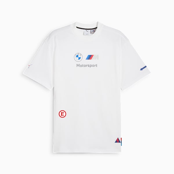 BMW M Motorsport Badge Tee Men, PUMA White, large-ZAF