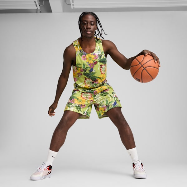 Dunked In Florals Jersey Men, Pistachio Green-AOP, large-MEX