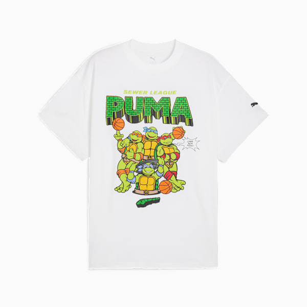 Playera PUMA HOOPS x TORTUGAS NINJA II para hombre, PUMA White, large-MEX
