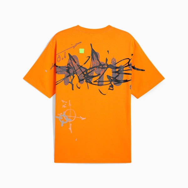 PUMA x NACHO Tee Men, Orange Glo, large-MEX