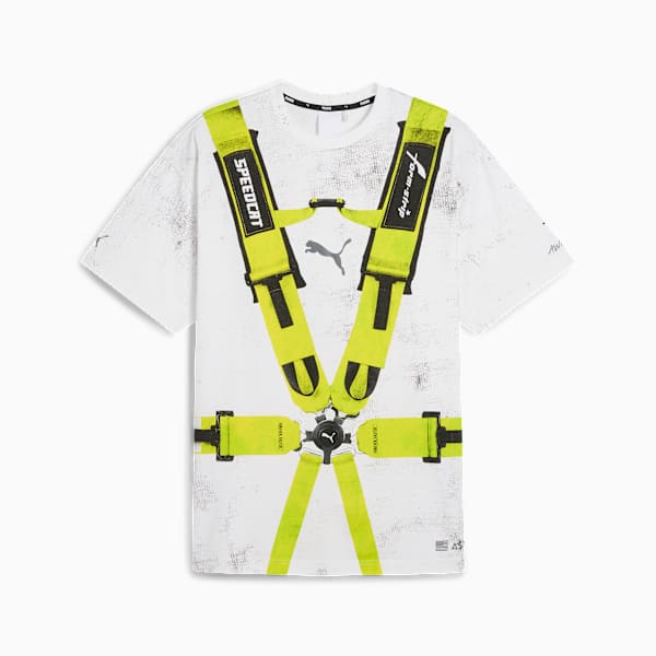 Remera A$AP ROCKY x PUMA Seatbelt, PUMA White-Lime Pow, large-ARG