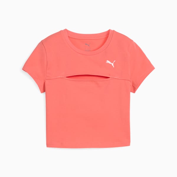 WARDROBE Essentials Cut-Out Baby Tee Women, Peach Frost, large-MEX