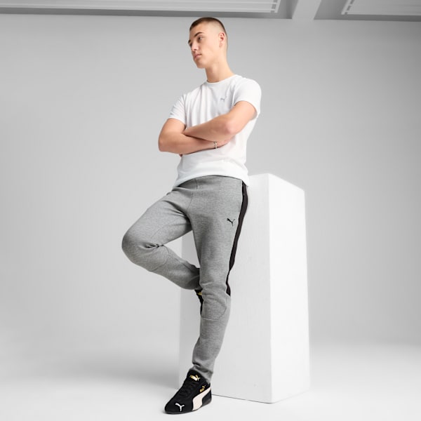 Pantalones EVOSTRIPE Core para hombre, Medium Gray Heather, large-ARG