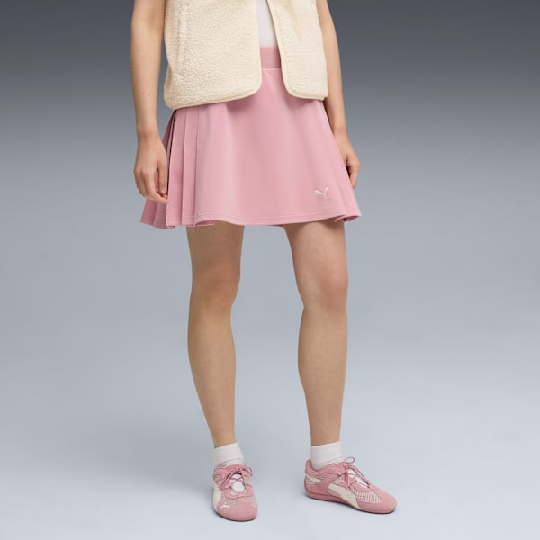 Wardrobe Essentials Pleated Skirt Women, Poised Pink, large-MEX