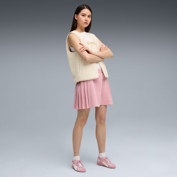 Wardrobe Essentials Pleated Skirt Women, Poised Pink, large-MEX