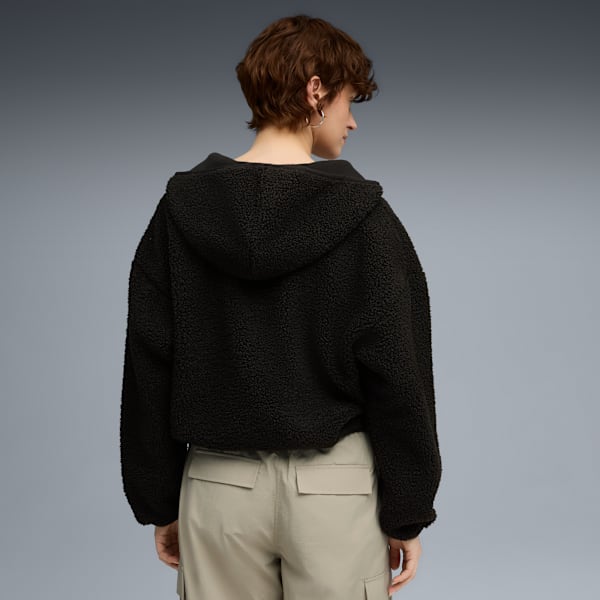 Sudadera con gorra WARDROBE Essentials para mujer, PUMA Black, large-MEX