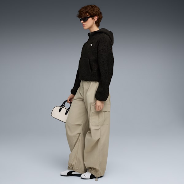 Sudadera con gorra WARDROBE Essentials para mujer, PUMA Black, large-MEX