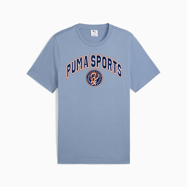 Wardrobe Essentials Sports Legacy Tee Men, Cool Blue, large-MEX