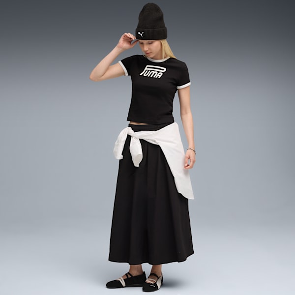 FUTURE.PUMA.ARCHIVE Graphic Slim Tee Women, PUMA Black, large-MEX