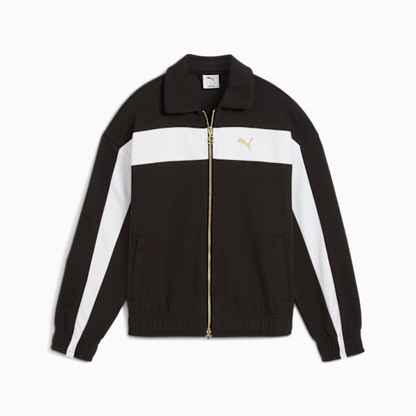 Campera holgada T7 para mujer, PUMA Black, large-ARG