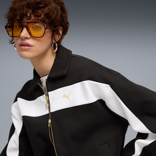 Campera holgada T7 para mujer, PUMA Black, large-ARG