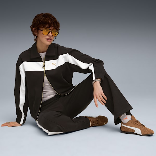 Campera holgada T7 para mujer, PUMA Black, large-ARG