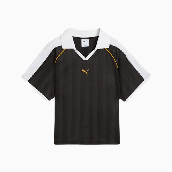 Camiseta de fútbol holgada T7 para mujer, PUMA Black, large-ARG