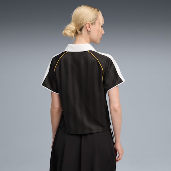 Camiseta de fútbol holgada T7 para mujer, PUMA Black, large-ARG