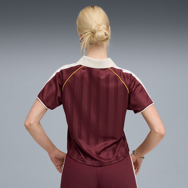 Jersey de fútbol holgada T7 para mujer, Ruby Shimmer, large-MEX