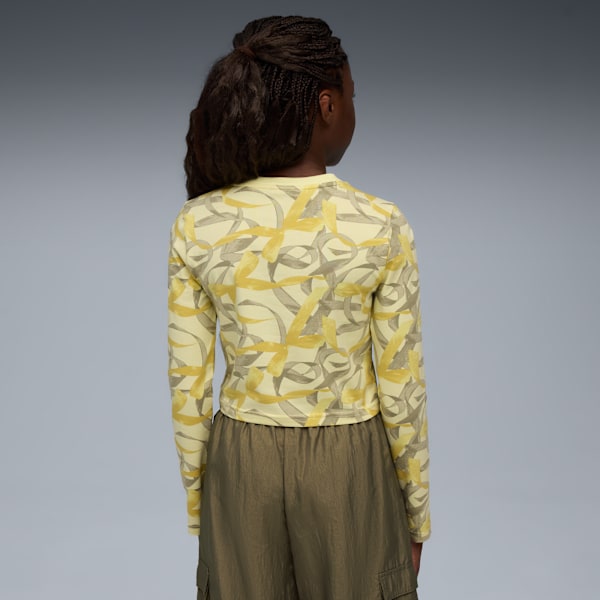 Bowtique Longsleeve Tee Youth, Gold Moon, large-MEX