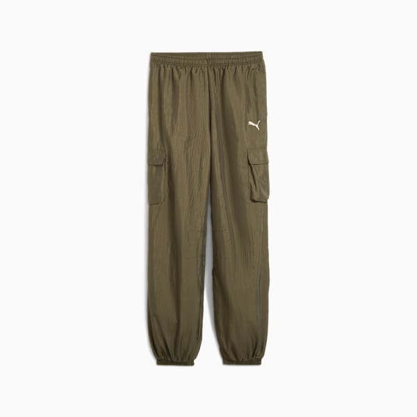 Bowtique Woven Cargo Pants Youth, Loden Green, large-ZAF