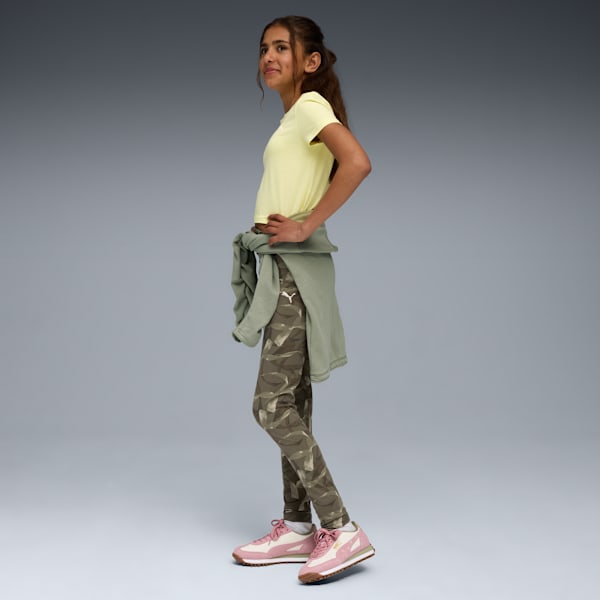 Leggings tiro alto Bowtique para adolescentes, Loden Green, large-MEX