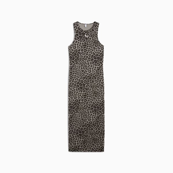 Vestido estampado LEO LUXE para mujer, PUMA Black, large-MEX