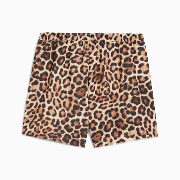 Shorts anchos estampados LEO LUXE 7cm para mujer, Alpine Snow, large-MEX