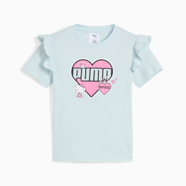 PUMA x HELLO KITTY AND FRIENDS Ruffle Tee Kids, Sea Glass, large-MEX