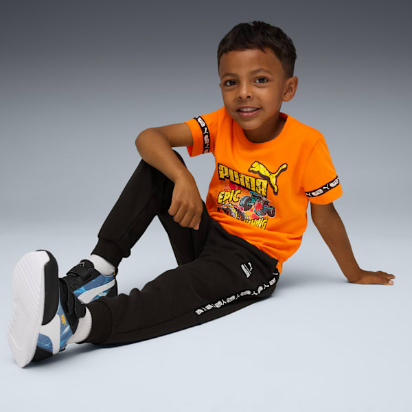 PUMA x HOT WHEELS™ MONSTER TRUCKS Tee Kids, Orange Glo, large-ZAF
