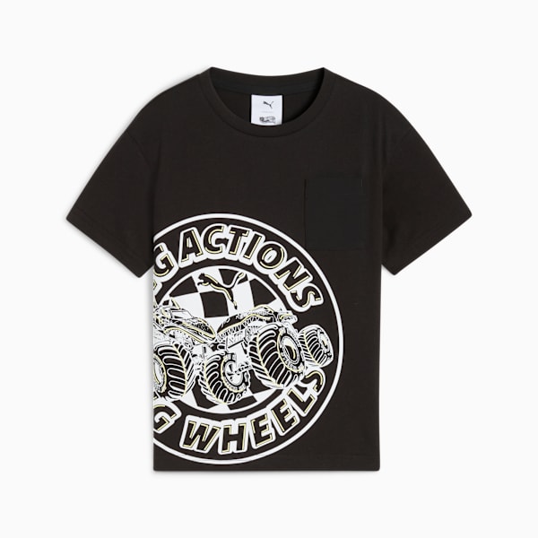 PUMA x HOT WHEELS™ MONSTER TRUCKS Tee Kids, PUMA Black, large-ZAF